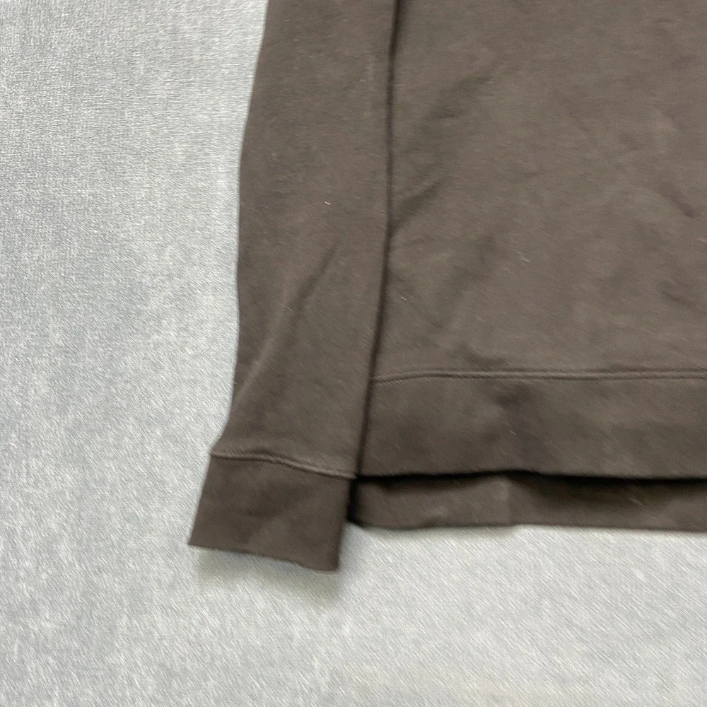 Adidas Trefoil Hoodie Mens M Black Graphic Logo Drawstring Ribbed Hem Pullover